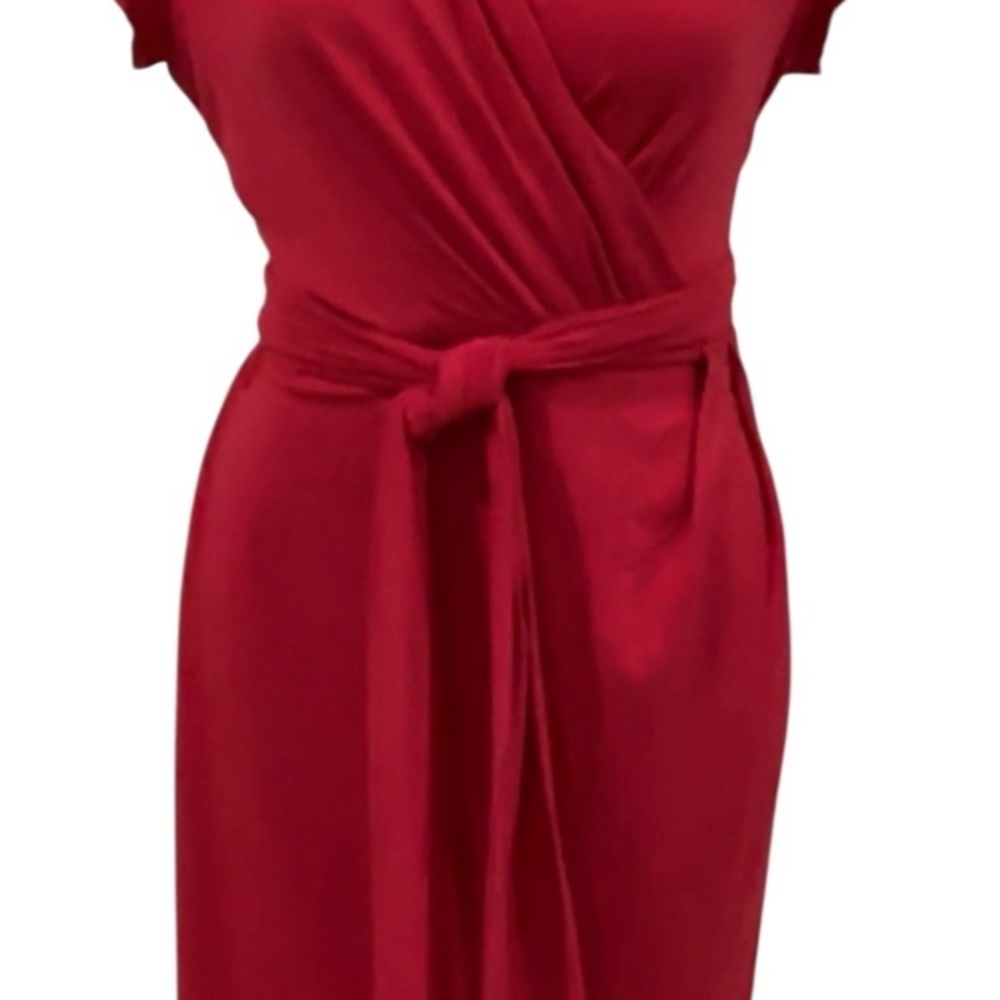 Adrianna Papell Red Midi Dress - Picture 11 of 12